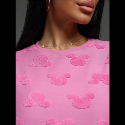 Футболка Ирбис (Махра розовый микки)