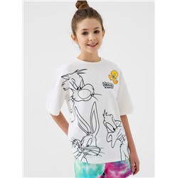 Фуфайка трикотажная для девочек (футболка)