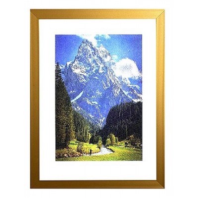 Фоторамка 21х30 пл. Формат матовое золото с ножкой Планета рамок