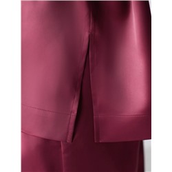 Блузка свободная из струящегося плотного сатина