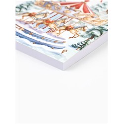 Подарочный набор новогодний, ежедневник А6, 80 листов, термостакан 250 мл «Карусель»