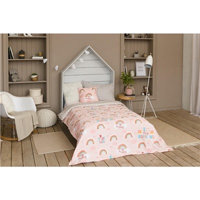 Покрывало 1.5-спальное «Этель» Pink Rainbow, 145×210 см, хлопок 100%