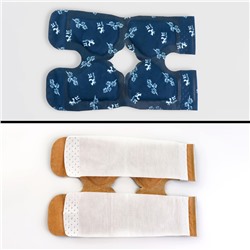 Бандаж самонагревающийся для коленного сустава ONLITOP, 14×18×0.5 см, синий