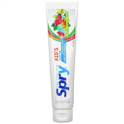 Xlear, Kid's Tooth Gel, Fluoride-Free, Natural Tropical Fruit, 5 oz (141 g)