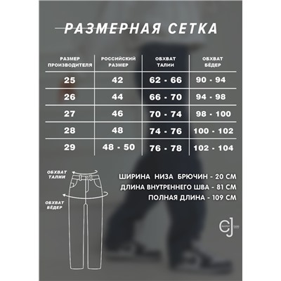 Женские джинсы прямые классические CRACPOT