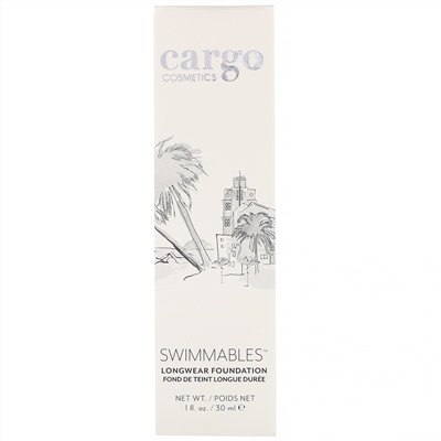 Cargo, Swimmables, стойкая тональная основа, оттенок 40, 30 мл
