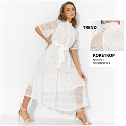 Платье из кружева на подкладе, Моя итальянская история (изящная, с поясом)