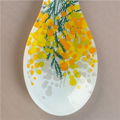 Подарочный набор «Мимоза»: подставка под ложку, лопатка