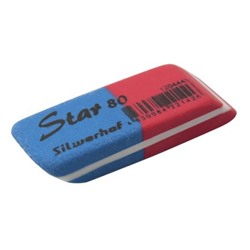 Ластик "Star" 80 каучук 41x14x8мм синий 181149 (1204445) SILWERHOF