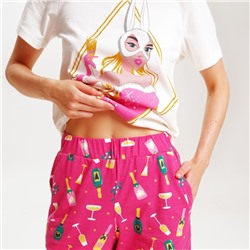 Пижама новогодняя женская (футболка, брюки) KAFTAN Girl, размер 48-50