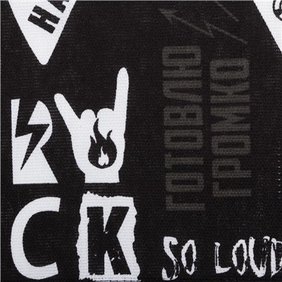 Набор полотенец кухонных «Доляна» Les't rock, 35×60 см - 4 шт., хлопок 100%