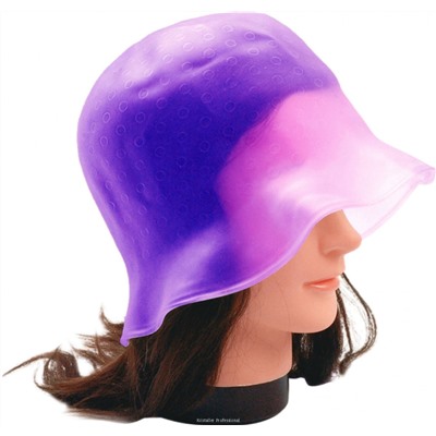 Dewal Шапочка для мелирования с крючком СА-091-(А) B, белая, фиолетовый 2947