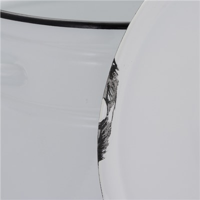 УЦЕНКА Кастрюля эмалированная, 9 л, d=26, с крышкой, без декора, МИКС