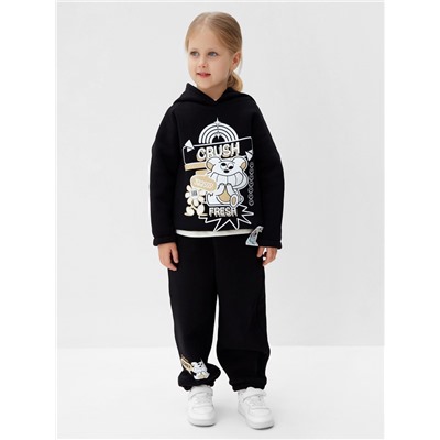 Толстовка (худи) детская MINAKU: CRUSH, чёрная, рост 122 см