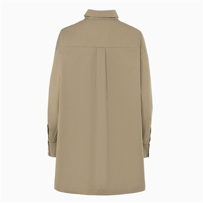 Костюм женский (рубашка, шорты) MINAKU: Oversize, зелёный, размер 44