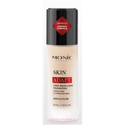 Monic Beauty Тональная Основа Skin Adapt тон 04 Warm Nude розовый фарфор 30мл