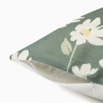 Наволочки декоративные набор 4 шт. «Этель. Цветение», 40×40 см, велюр