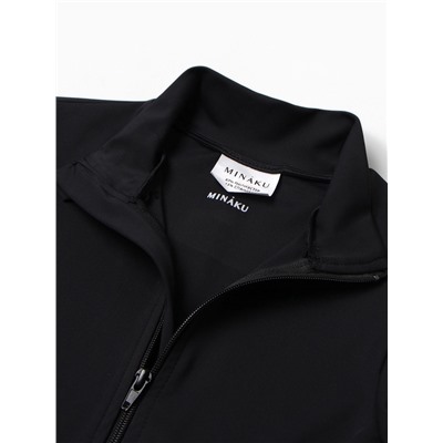 Рашгард женский на молнии MINAKU, чёрный, размер 46