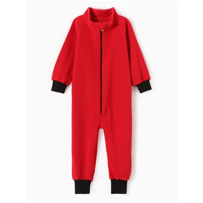Комбинезон детский, красный, рост 104 см