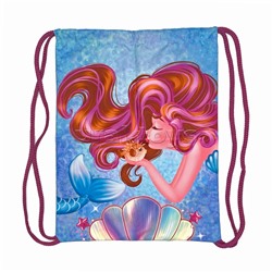 Мешок для обуви "Русалка" 1 отделение, 330х420мм, петля для подвеса, полиэстер, 210 ден