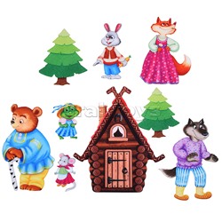 Теремок с игровым полем фетр