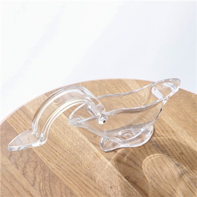 Соковыжималка для цитрусовых, 12×3.5×5.1 см, акрил, прозрачная