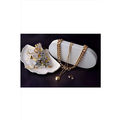 Колье Сердце двустороннее + Подарок НАТАЛИ, 1133044