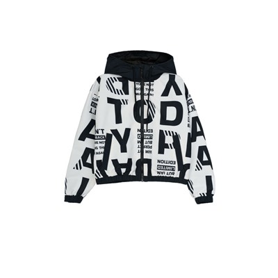 Куртка текстильная с полиуретановым покрытием для девочек (ветровка)