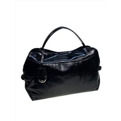 Женская сумка из натуральной кожи, цвет черный