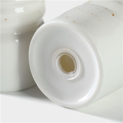 Набор для специй Magistro «Церера», 2 предмета: солонка, перечница, фарфор, белый