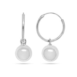 Серьги из серебра без вставки, ТЦС-9499