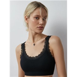 Minimi Топ Mi 1121S French Chic Майка "Топ" (кроп-топ на широких бретелях с вкладышами), PA
