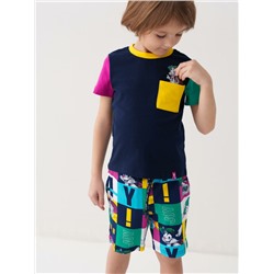 Комплект трикотажный для мальчиков: фуфайка (футболка), шорты