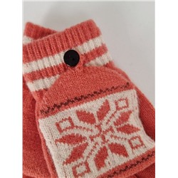 Митенки-варежки, без пальцев с откидным верхом, безразмерные, арт.56.1161