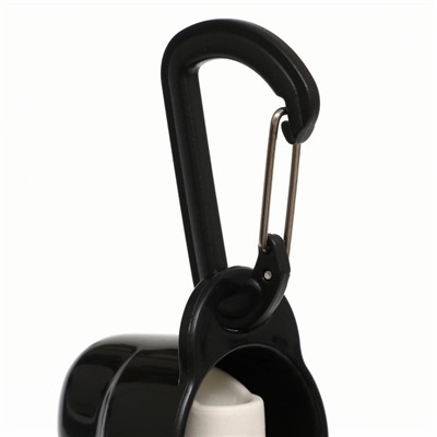 Поилка прогулочная фигурная, 500 мл, с мягким носиком, пластик, чёрная