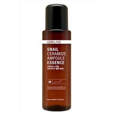Lebelage Эссенция для лица с керамидами и муцином улитки / Snail Ceramide Ampoule Essence, 500 мл KRISTALLER, 1115166