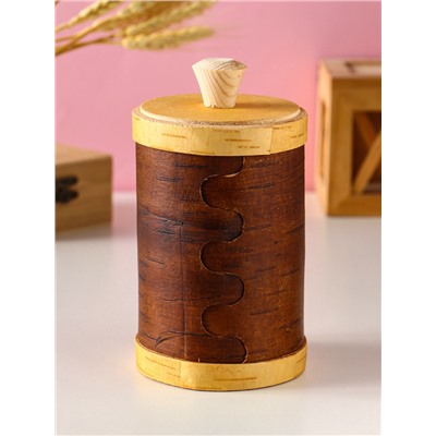 Туес «Конь вороной», банка для хранения, береста