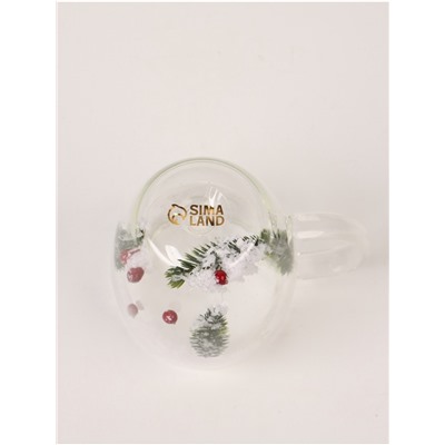 Кружка новогодняя с двойными стенками «Мечтай этой зимой», 350 мл