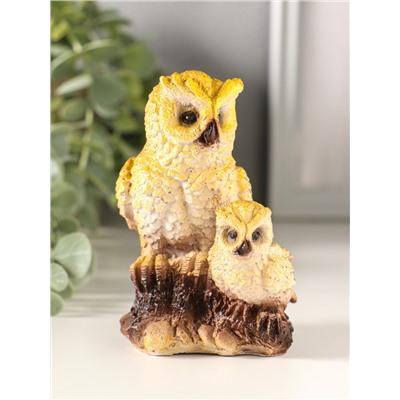 Фигурка «Сова с совенком», 9.5×6×8 см, МИКС