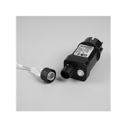 Гирлянда «Мишура» 50 м роса, IP44, серебристая нить, 1500 LED, 8 режимов, свечение тёплое белое, 36 В