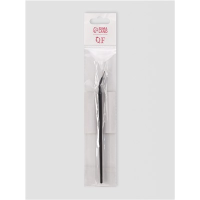 Кисть для макияжа, тонкая, 14 см, чёрная