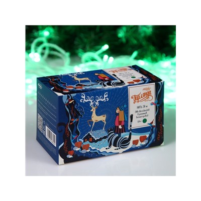 Гирлянда «Нить» 20 м, IP20, белая нить, 200 LED, свечение зелёное, 8 режимов, 220 В