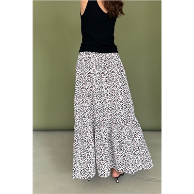 Юбка  NATURE098/01/Белый, розовый