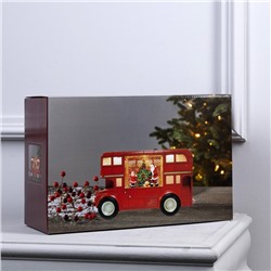 Светодиодная фигура «Автобус» 30×19×11 см, пластик, батарейки ААх3 (не в комплекте), USB, свечение тёплое белое