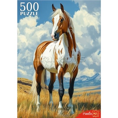 Пазлы 500 "Лошадь в горах"