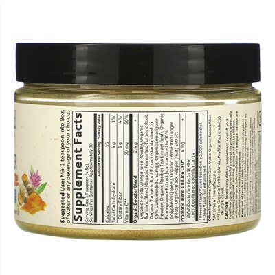 Garden of Life, MyKind Organics, стимулятор с органической ферментированной куркумой, воспалительная реакция, 135 г (4,76 унции)