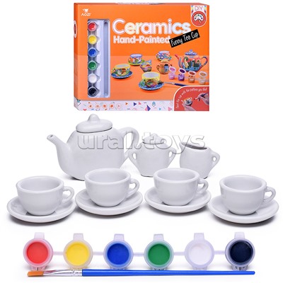 Набор творческая мастерская "Раскрась посудку" в коробке