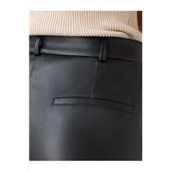 Прямые брюки из искусственной кожи VILATTE, 1227955