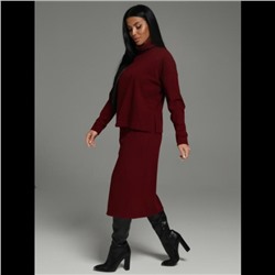 Костюм с юбкой Кортни (Бордо)