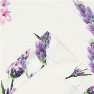Набор салфеток с декоративными кольцами «Этель» Lavender, 40×40 см - 2 шт., 100% хлопок, саржа